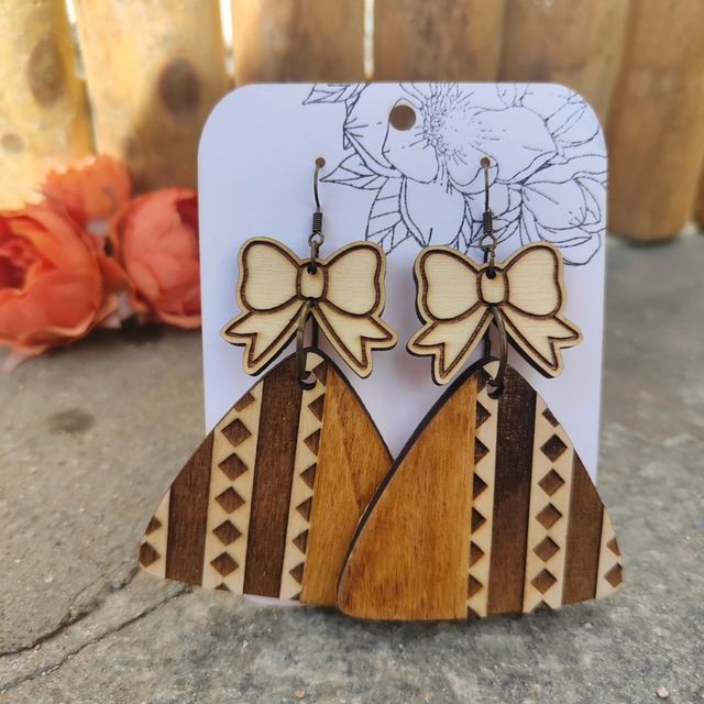 Orecchini in legno