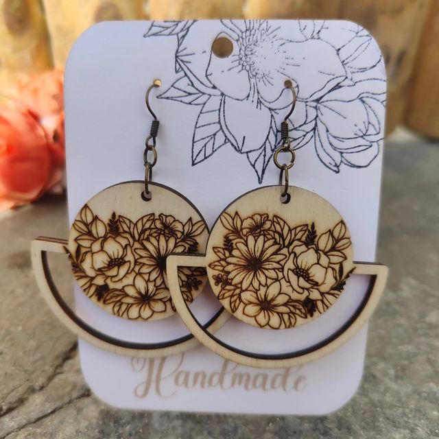 Orecchini in legno