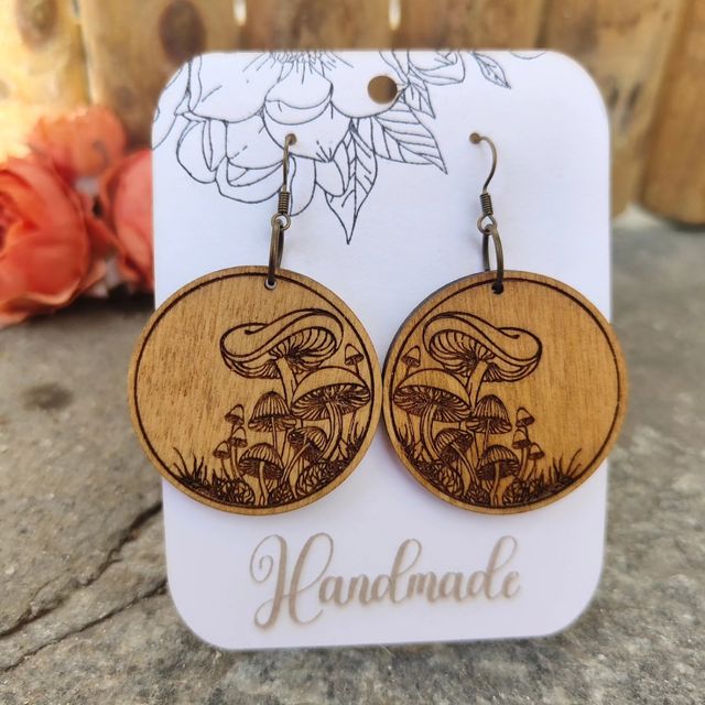 Orecchini in legno