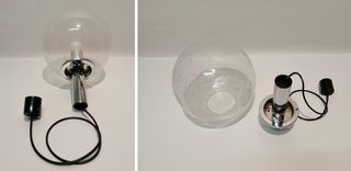 Lampada TARGETTI SANKEY - Globo "Pulegoso" Murano