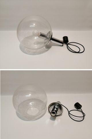 Lampada TARGETTI SANKEY - Globo "Pulegoso" Murano