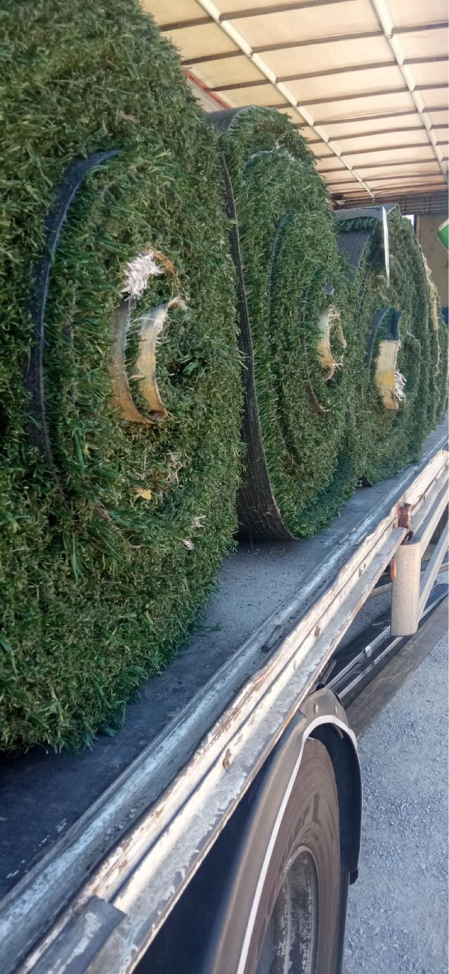 Cesped artificial reciclado