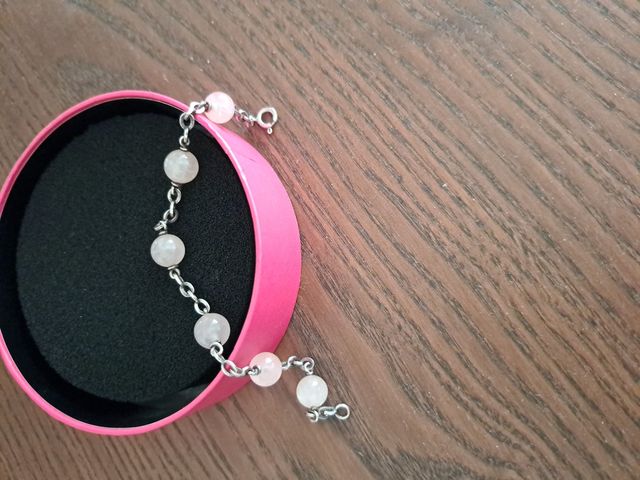 Pulseira de prata e ametista