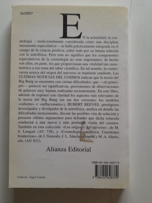 Últimas noticias del cosmos, Hubert Reeves