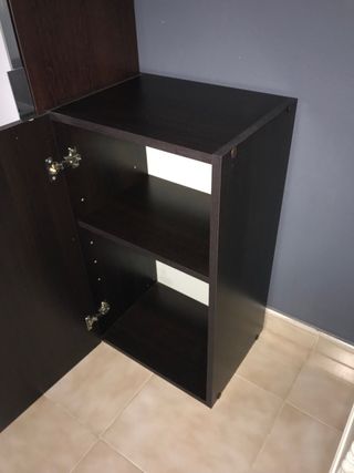 Mueble marron oscuro wengue