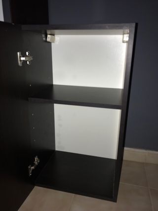 Mueble marron oscuro wengue
