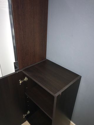 Mueble marron oscuro wengue