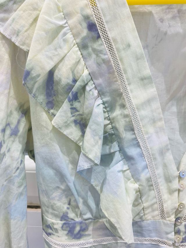 Top blusa Zara verde menta