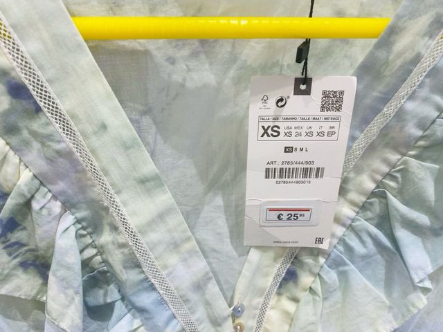 Top blusa Zara verde menta