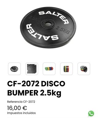 Disco Pesas Salter 2,5