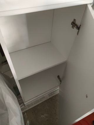 Muebles baño blanco alto