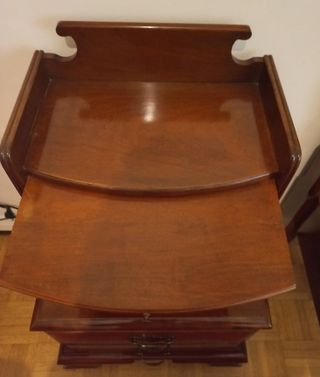 Letto + comodino in noce artigianale