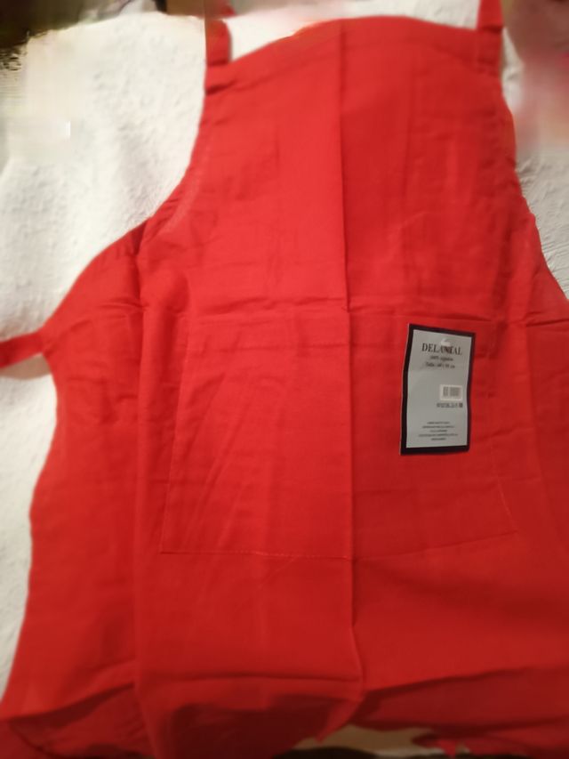 Conjunto delantal 6 colores diferentes