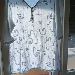 Blusa algodón lentejuelas