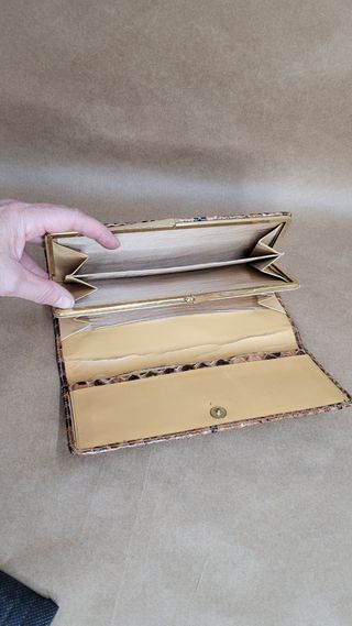 Cartera monedero piel serpiente