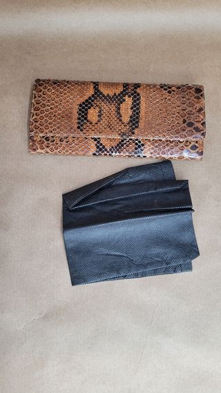 Cartera monedero piel serpiente