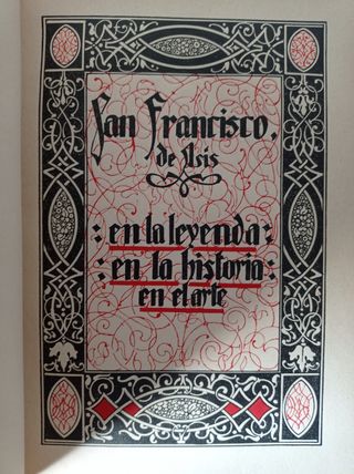 SAN FRANCISCO DE ASIS FACCHINETTI TOMO I 1925