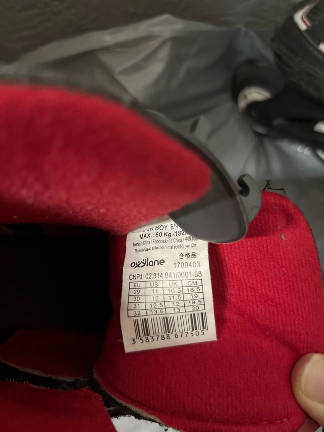 patines unisex oxelo talla 29-32