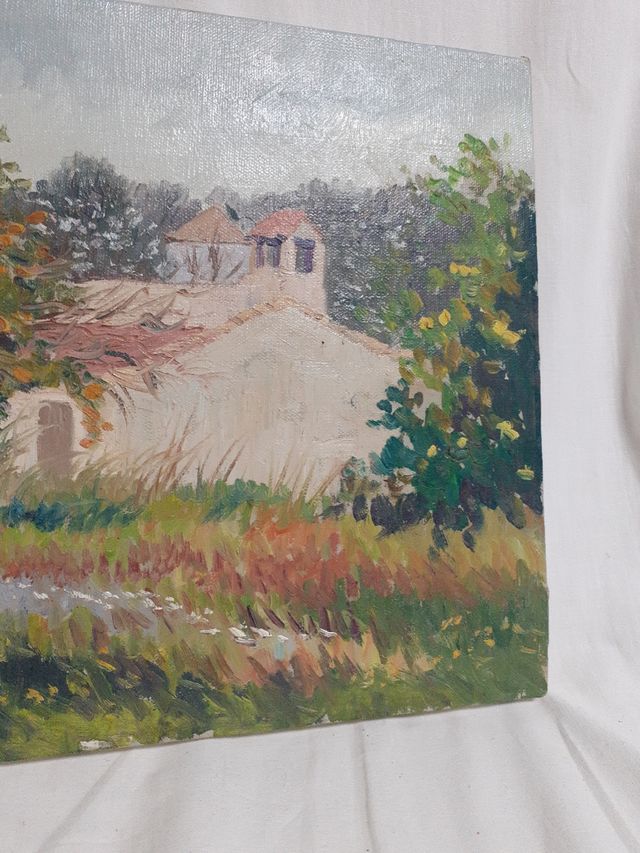 Cuadro oleo firmado Hernández 27x35 cm.