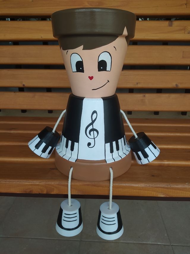 Macetas músico 