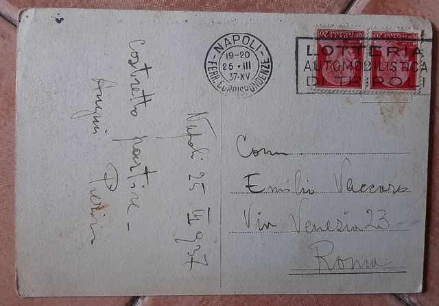 Cartolina d'epoca Napoli Partenza di Militari