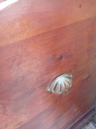 Liquidación Baúl antiguo madera de pino siglo XIX