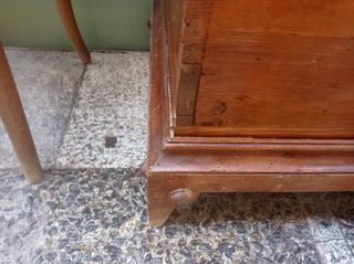 Liquidación Baúl antiguo madera de pino siglo XIX