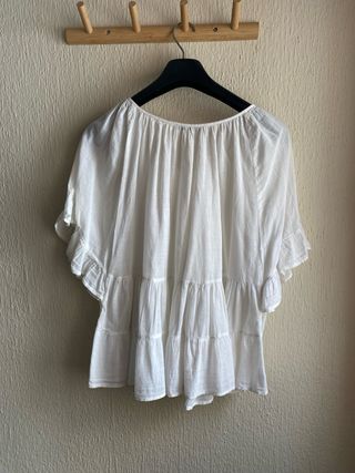 Blusa blanca - mango