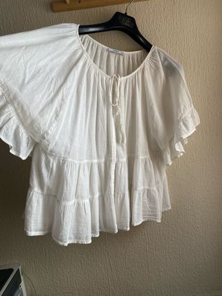 Blusa blanca - mango