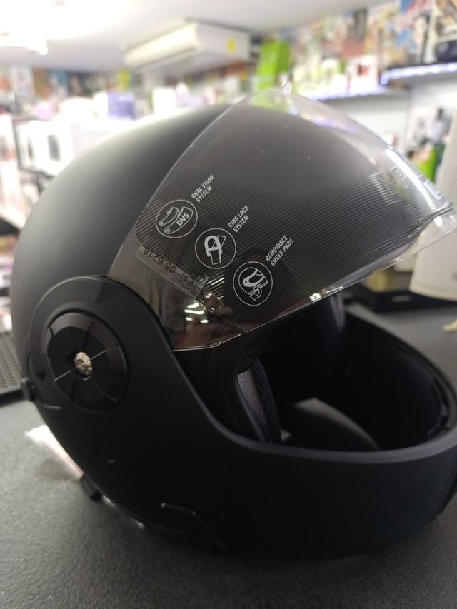 Casco Abatible LEM Negro Mate XXL