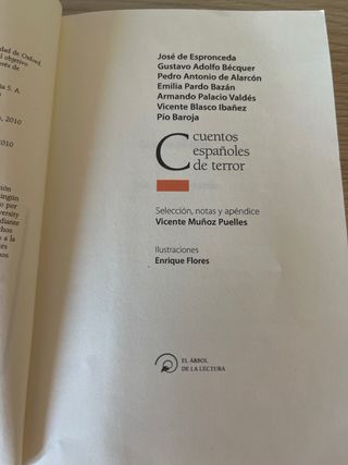 Cuentos españoles de terror