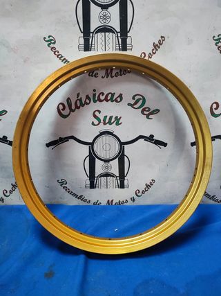 Llanta dorada 1.6 x 18 pulgadas