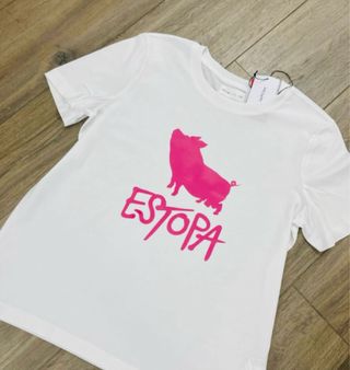 Camiseta mujer talla L estopa fúcsia