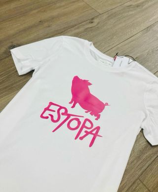 Camiseta mujer talla L estopa fúcsia
