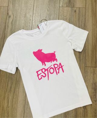 Camiseta mujer talla L estopa fúcsia