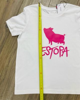 Camiseta mujer talla L estopa fúcsia