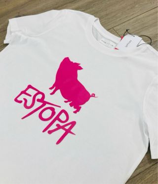 Camiseta mujer talla L estopa fúcsia