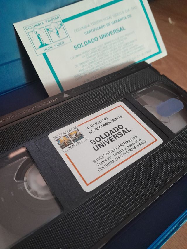 PELÍCULA VHS SOLDADO UNIVERSAL
