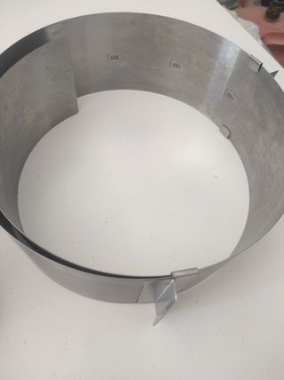 Molde repostería redondo acero inox