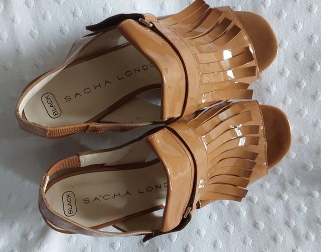 Sandalias Piel n.38 plataforma