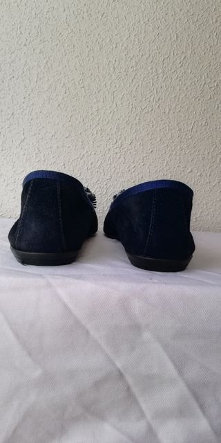 Francesitas nobuck azul marino nº36