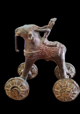 Figura Bronce India escultura Siglo XIX