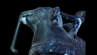 Figura Bronce India escultura Siglo XIX