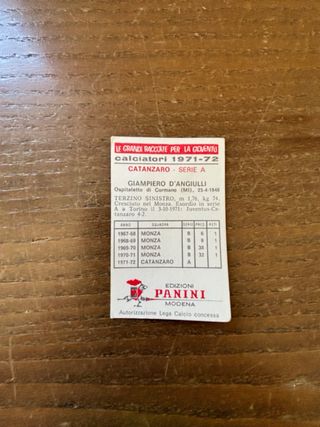 Calciatori Panini 1971-72