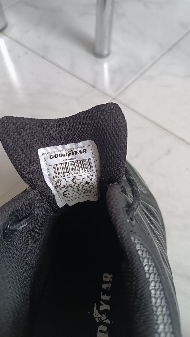 Botas Seguridad good year N 36.