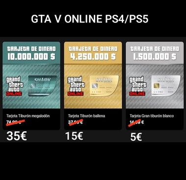 Dinero para GTA 5 VERSION PS4