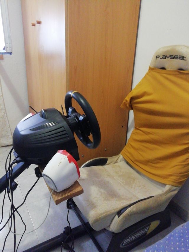 Thrusmaster y asiento playseat 