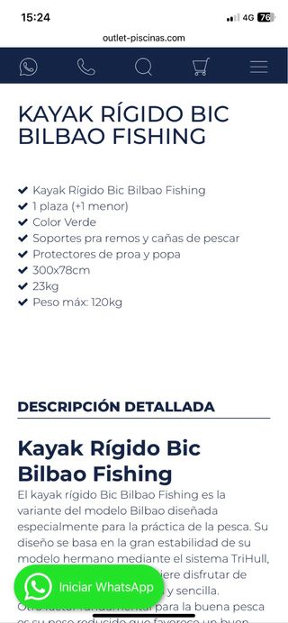 Kayak pesca