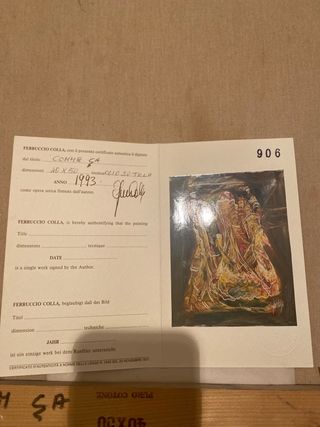 Quadro pittore Ferruccio Colla