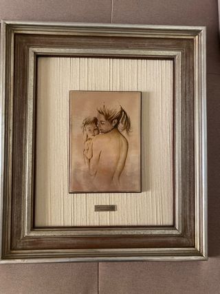 opera di G. Peirano su lastra in argento